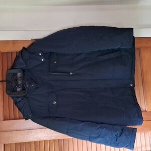 Towne by London Fog men's size XXL blue hooded winter jacket